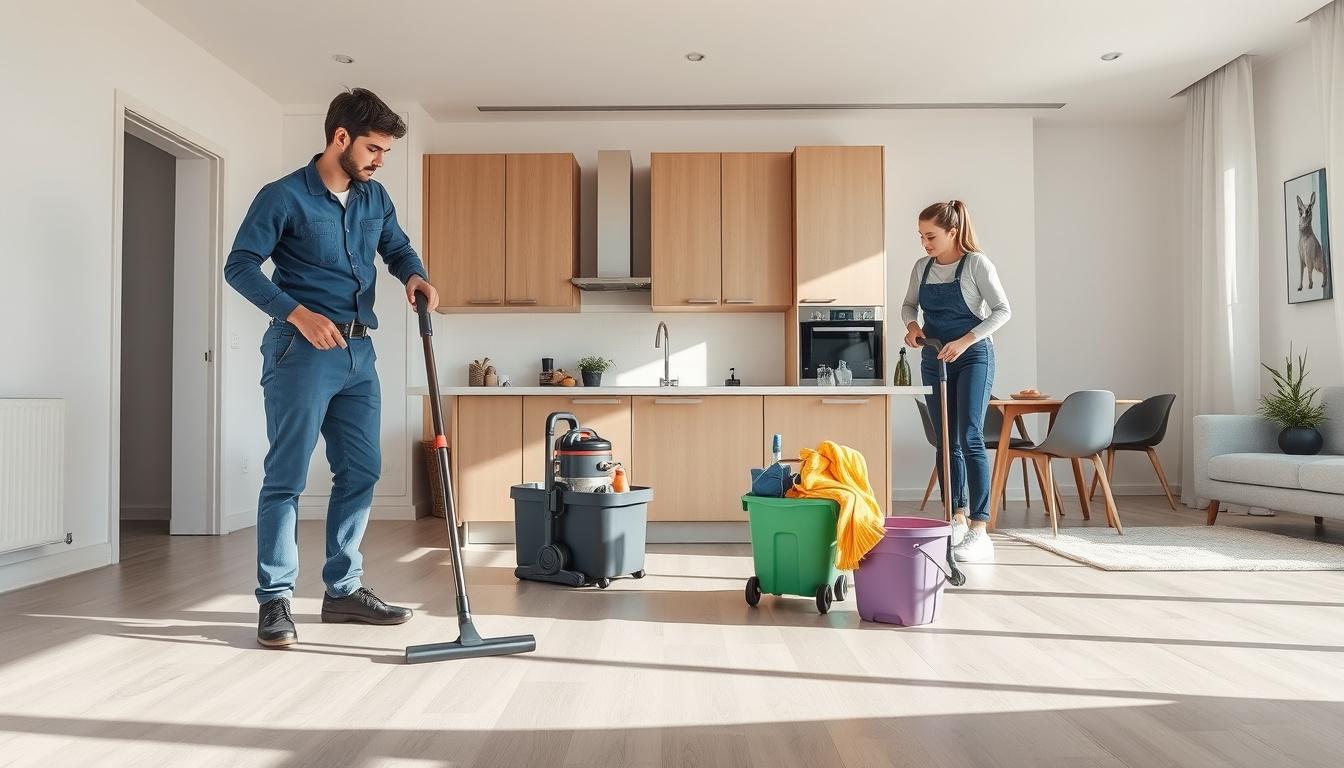 Cleaning for moving days